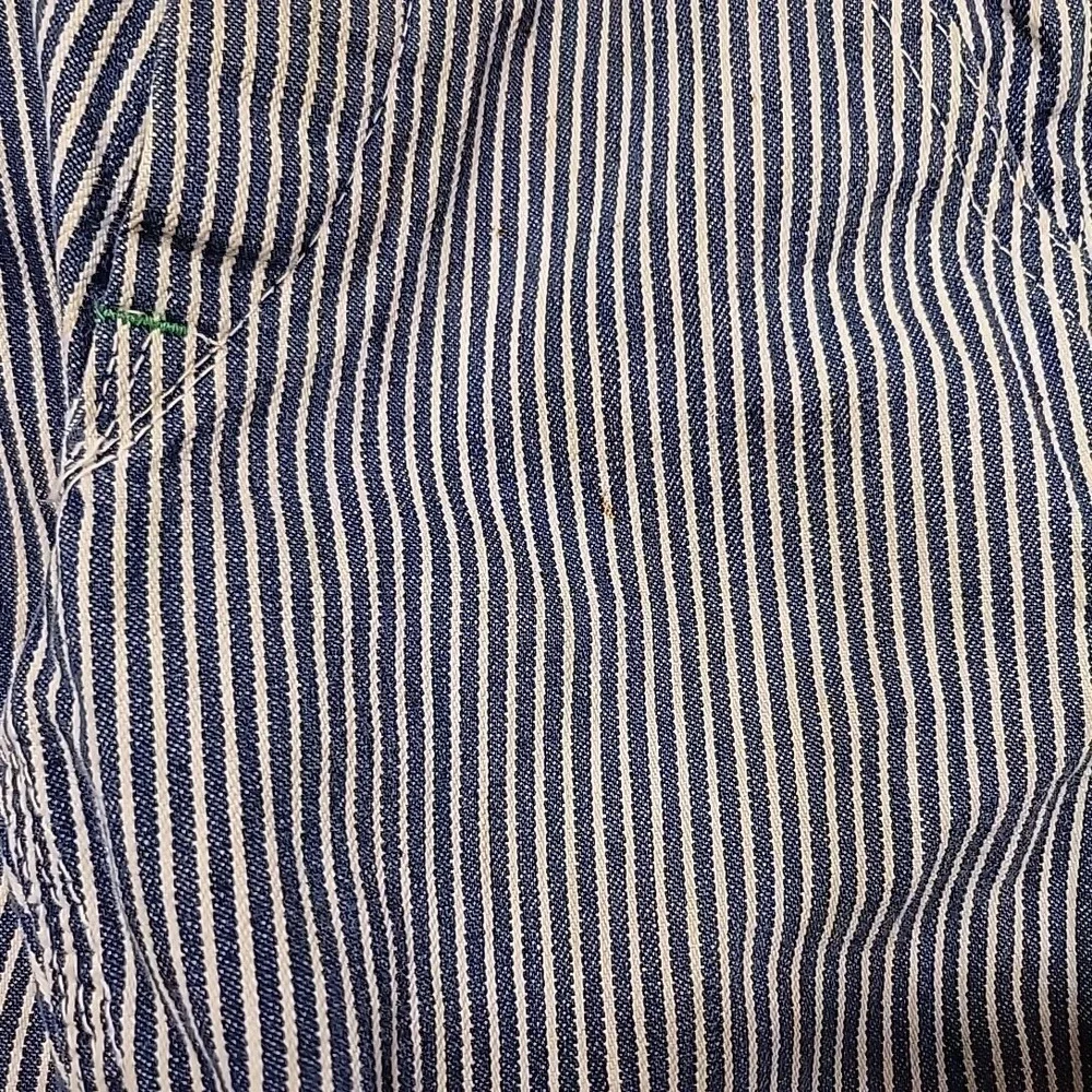 VTG OshKosh B'gosh Overalls Boys 4T Blue Hickory Stripe Vestbak Made In USA
